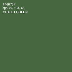 #46673F - Chalet Green Color Image
